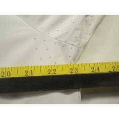 Men’s William Murray LS Performance Shirt White Polyester Spandex Size L