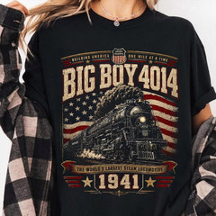 Big Boy 4014 Steam Engine Shirt, Vintage Locomotive Unisex T-Shirt, Gift People