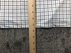 Gunner & Hook Polo Shirt Mens Large White Blue Check Golf Performance Stretch