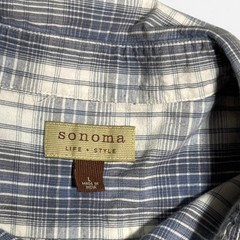 Sonoma white & grey checkered Large size (width 22in, length 25in)