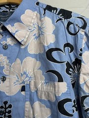 Pineapple Connection Blue Button Up Men’s Size L LARGE EUC