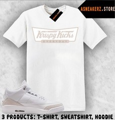 Tee Shirt Matching AJ 3 Pure Money 2025 To Match Sneaker Krispy Kicks T-Shirt