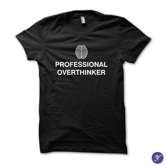 Professional Overthinker Brain tshirt – funny overthinking tshirt