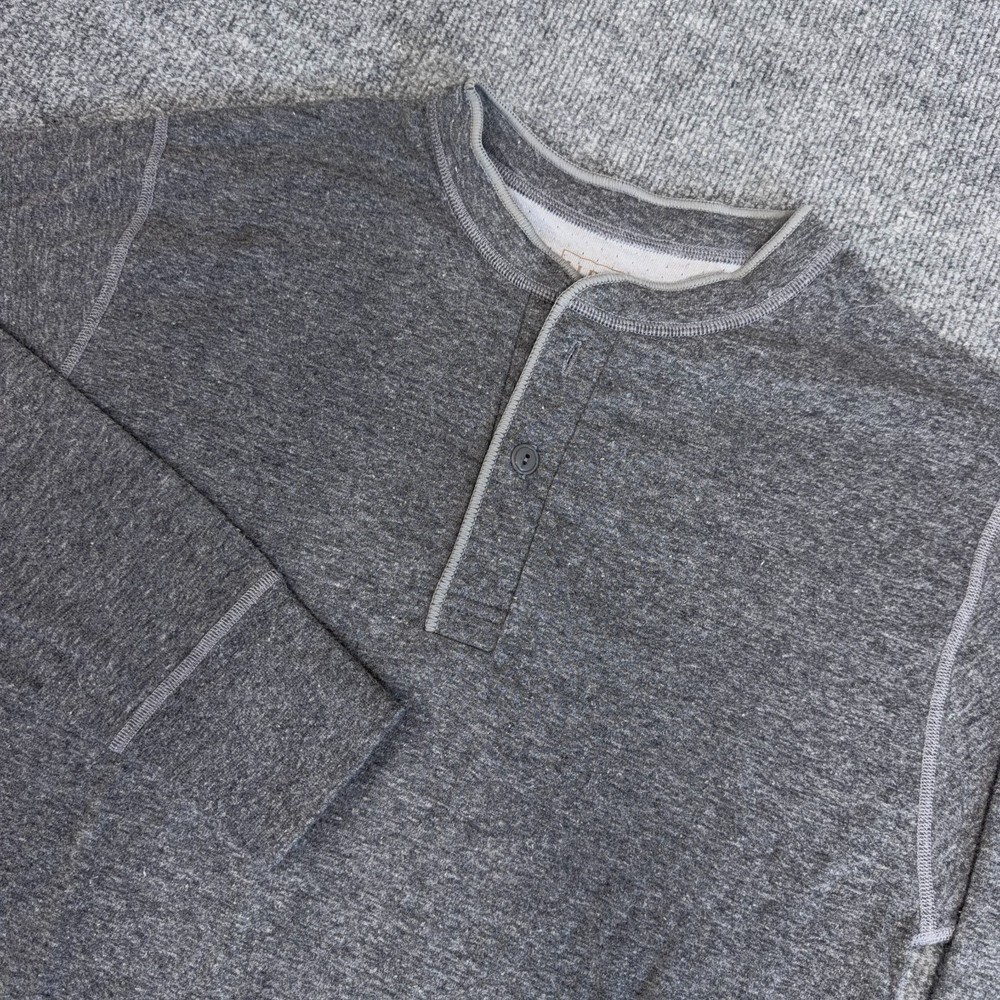 LL Bean Two Layer Wool Blend River Driver Shirt Men M Gray Outdoor Trail Camp