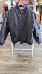 Vintage Hunt Club Bomber Jacket Lined Quilted Black Men L