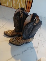 Python Western Boot From Boulot Canada Made Men Size 8.5