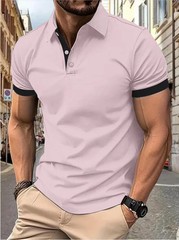 Men Polo Shirt Casual Summer Beach Fashion Golf Tee Top Tee Gym Fitness Fun Gift