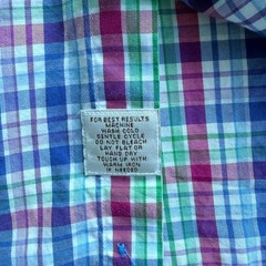 Peter Millar Button Down Men’s Large Multicolored Check Shirt