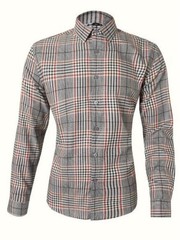Con.Struct Plaid Button-Down Shirt Size XXXL Burgundy Checkered Pattern Was $79.