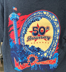 Six Flags Magic Mountain The Great American Revolution T-Shirt Size S-3XL New