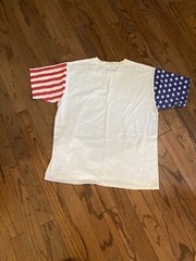 Vintage L.A.T SPORT PROUD TO BE AN AMERICAN T-shirt White Size XL PATRIOTIC