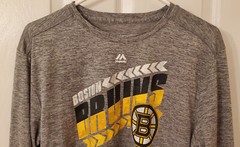 Majestic Evolution Cool Base Long Sleeved Tee NHL Boston Bruins Size Large