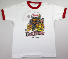 Vintage 80s Kahlua Black Russian Single Stitched USA Ringer T-Shirt Medium/Large