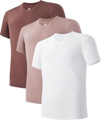 DAVID ARCHY Men Undershirts Micro Modal Ultra Soft T-Shirts Stretch Moisture
