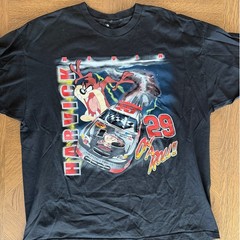Vintage Kevin Harvick Taz NASCAR Racing Shirt Looney Tunes