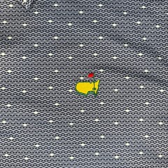 Masters Tech Men’s Large Golf Performance Polo Augusta National Blue Geometric