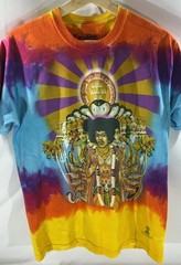 Liquid Blue Jimi Hendrix Experience Axis Bold As Love Tie Dye T-Shirt Men’s M