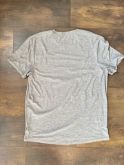 Layer 8 Men’s Large Quick Dry Performance T-Shirt Grey Short Sleeve Athletic