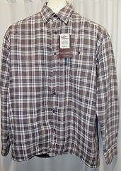New Comfort Outfitter, Button Down, Lined, Warm Shirt/Jacket, Varied, L