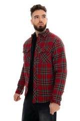 Mens Flannel Quilted Shirt Lined Padded Lumberjack Work Casual Fleece Heavy Top