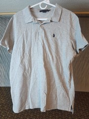 U.S. POLO ASSN. Men’s Gray Short Sleeve Shirt XL – 95% Cotton