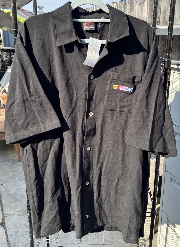 ST. CLAIR APPAREL NASCAR Button collared Shirt Racing Casual Dress Size XXL