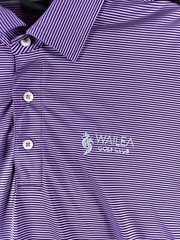 Wailea Golf Club Maui Dunning Golf Polo Shirt Blue & White Men’s Medium *READ*