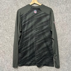 Nike Arizona Cardinals Shirt Mens Large Gray Dri-Fit Long Sleeve NFL On-Field L