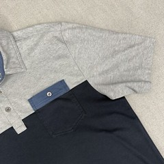 Travis Mathew Polo Shirt Mens M Golf 2-Tone Pique Pima Cotton Pocket Performance