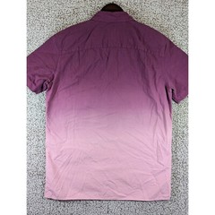 American Eagle Ombre Button Down Short Sleeve Casual Shirt MT/MTE