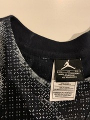Vintage Jordan Shirt XL Black Nike Air Infrared 6s Jumpman Flight AOP Basketball