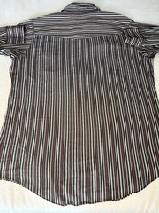 Ely Cattleman Men’s Striped Pearl Snap Button-Up Shirt Pockets XLT Tall