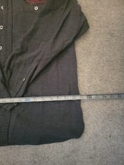 Harley-Davidson Button-Down Long Sleeve Gray Shirt 31″L 21″W 21″ Sleeve READ