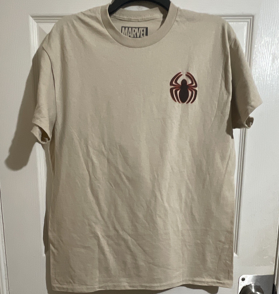 Marvel Spider-Man Graphic Print Crew Neck Short Sleeve Double-Sided T-Shirt M