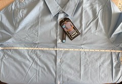James Tailor Stretch Button Down Blue, Wedding, Business, Meeting Shirt, XL, New