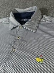 Masters Performance Polo Mens Medium Stripes Augusta National Golf Shirt