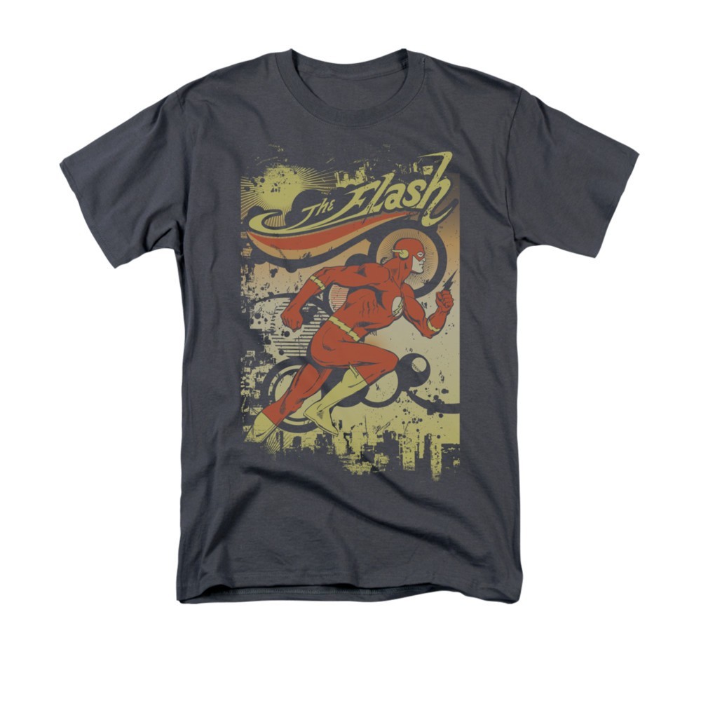 DC COMICS FLASH JUST PASSING THROUGH Licensed Men’s Graphic Tee Shirt SM-5XL