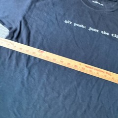 Funny Computer Coding Shirt GIT PUSH Geek Threads Mens L Black Tee Crewneck