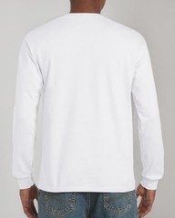 Gildan Men’s Ultra Cotton Long Sleeve T-Shirt, Style G2400, 3X-Large, White