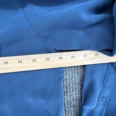 Axis Button Down Shirt Mens Large Blue Excellent Long Sleeve Solid Pocket