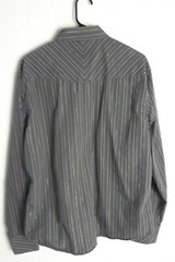 Dragonfly Long Sleeve Gray Button Down Shirt Sz XLarge