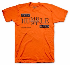 Rugged Orange Foam Sneaker T Shirt Stay Humble Streetwear Graphic Tee Unisex