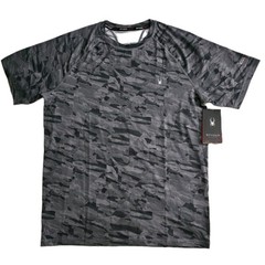 Lot Of 2 NWT Men’s Medium Spyder Rash Guard UPF 30 Short Sleeve Digi Camo Shirts