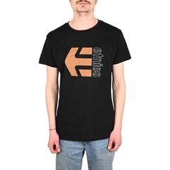 Etnies Corp Combo S/S T-Shirt SP24 – Black/Brown