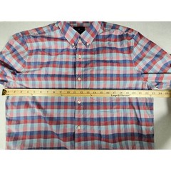 American Eagle Seriously Soft Plaid Button Down Shirt Mens Large Red Blue L/G/G