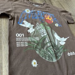 Civil Regime 001 “Why Not Us?” Graphic Logo Vintage Y2K Short Sleeve Mens Size M