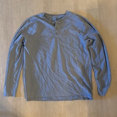 Goodfellow & Co. Men’s Long Sleeve Henley Shirt – Blue S