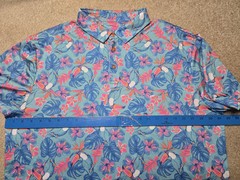 Lofty Llama Performance Golf Polo Mens XL Multicolor Floral Toucan AOP EUC