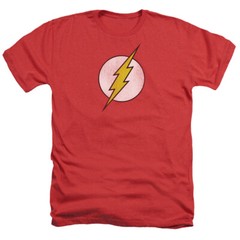 THE FLASH FLASH LOGO DISTRESSED Licensed Adult Men’s Heather Tee Shirt SM-3XL