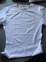 Insta Slim Men’s White Compression Crew Neck 2X Made In USA